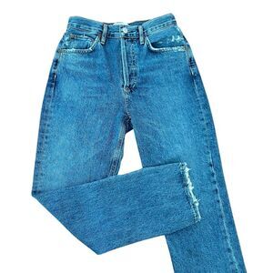 Agolde Riley Crop Hi Waisted Jeans